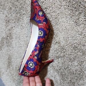 Cole Haan red and gold pumps